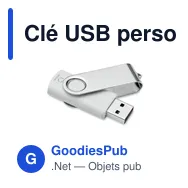 Clé USB personnalisable TECHMATE RABS 16 Go avec logo - Miniature 3