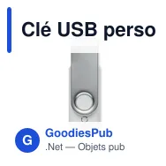 Clé USB personnalisable TECHMATE RABS 16 Go avec logo - Miniature 4