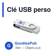 Clé USB personnalisable TECHMATE RABS 16 Go avec logo - Miniature 6