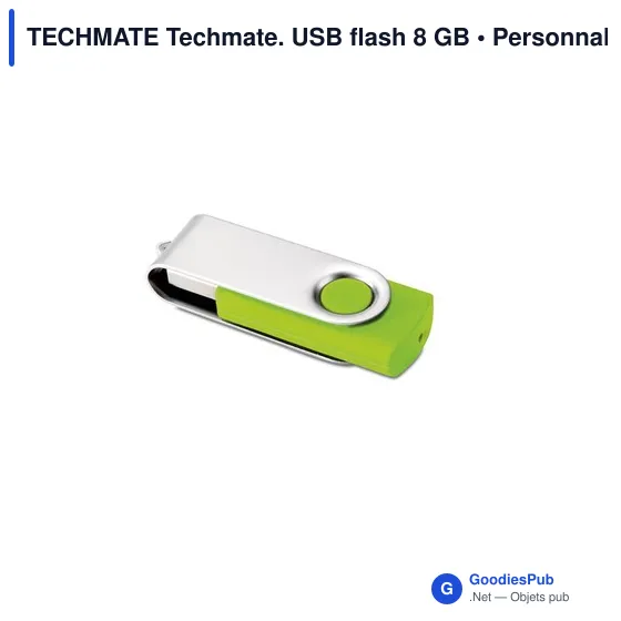 Clé USB personnalisable 8 Go avec logo - TECHMATE - Image 2