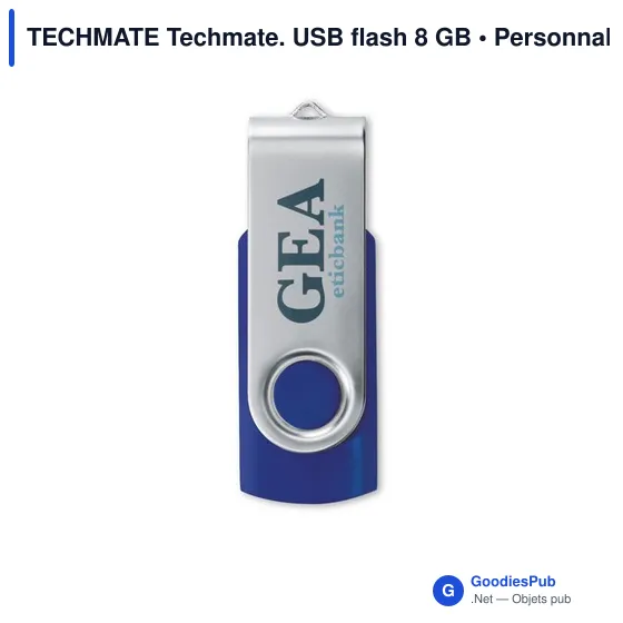 Clé USB personnalisable 8 Go avec logo - TECHMATE - Image 11