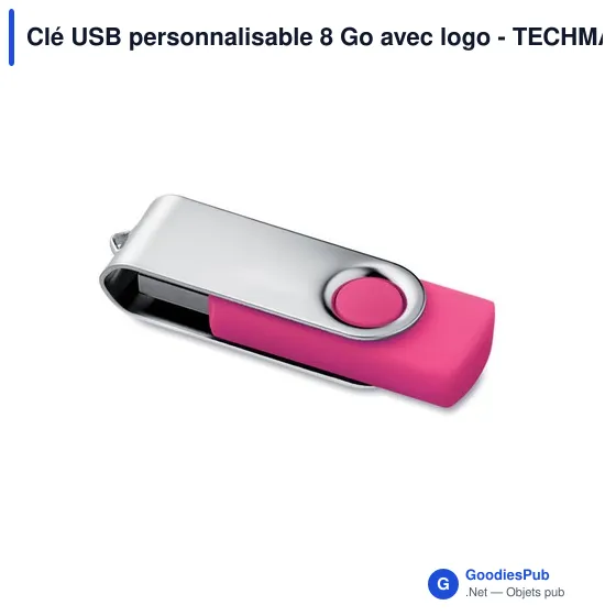 Clé USB personnalisable 8 Go avec logo - TECHMATE - Image 5