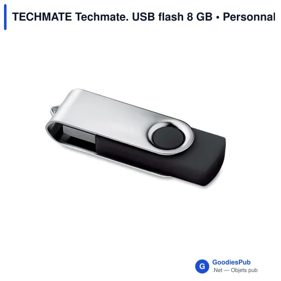 Clé USB personnalisable 8 Go avec logo - TECHMATE - Image 6