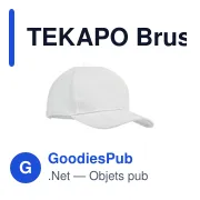 TEKAPO Casquette 6 panneaux 270 gr/m - Miniature 1