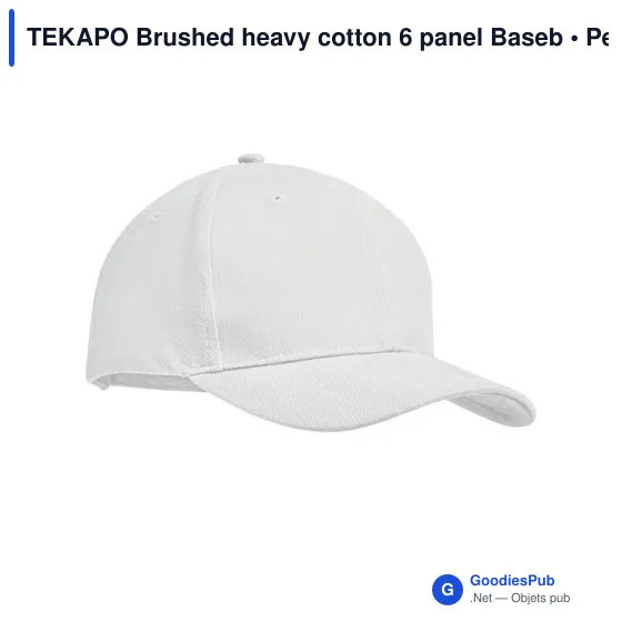 TEKAPO Casquette 6 panneaux 270 gr/m - Image 1