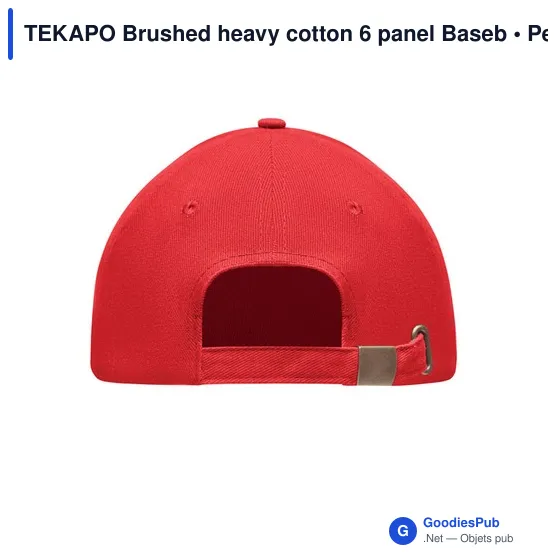 TEKAPO Casquette 6 panneaux 270 gr/m - Image 12