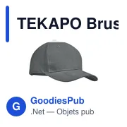 TEKAPO Casquette 6 panneaux 270 gr/m - Miniature 3