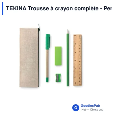 TEKINA Trousse à crayon complète