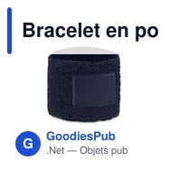 Bracelet en polycoton personnalisable avec logo - TEKUBI - Miniature 1