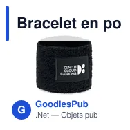 Bracelet en polycoton personnalisable avec logo - TEKUBI - Miniature 11
