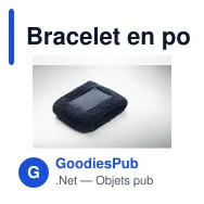 Bracelet en polycoton personnalisable avec logo - TEKUBI - Miniature 3