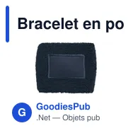 Bracelet en polycoton personnalisable avec logo - TEKUBI - Miniature 4