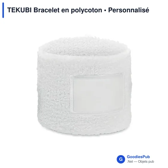 Bracelet en polycoton personnalisable avec logo - TEKUBI - Image 5