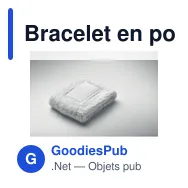 Bracelet en polycoton personnalisable avec logo - TEKUBI - Miniature 7