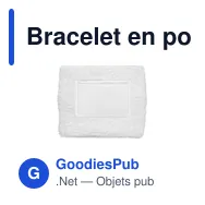 Bracelet en polycoton personnalisable avec logo - TEKUBI - Miniature 8