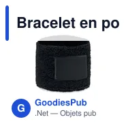 Bracelet en polycoton personnalisable avec logo - TEKUBI - Miniature 9