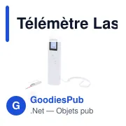 Télémètre Laser personnalisable Nulan avec logo - Miniature 1