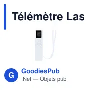 Télémètre Laser personnalisable Nulan avec logo - Miniature 2