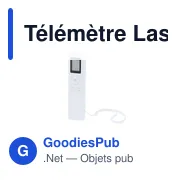 Télémètre Laser personnalisable Nulan avec logo - Miniature 3