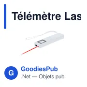 Télémètre Laser personnalisable Nulan avec logo - Miniature 5