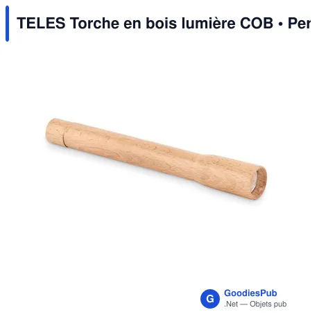 TELES Torche en bois lumière COB