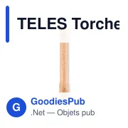 TELES Torche en bois lumière COB - Miniature 2
