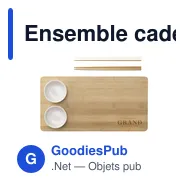 Ensemble cadeau personnalisable Temaki Bamboo Sushi Tray avec logo - Miniature 5