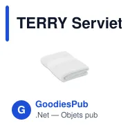 TERRY Serviette coton bio 100x50 - Miniature 1