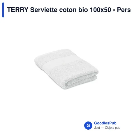 TERRY Serviette coton bio 100x50