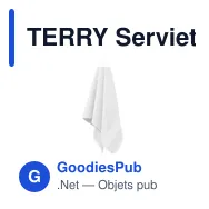 TERRY Serviette coton bio 100x50 - Miniature 3