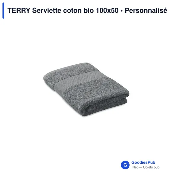 TERRY Serviette coton bio 100x50 - Image 6