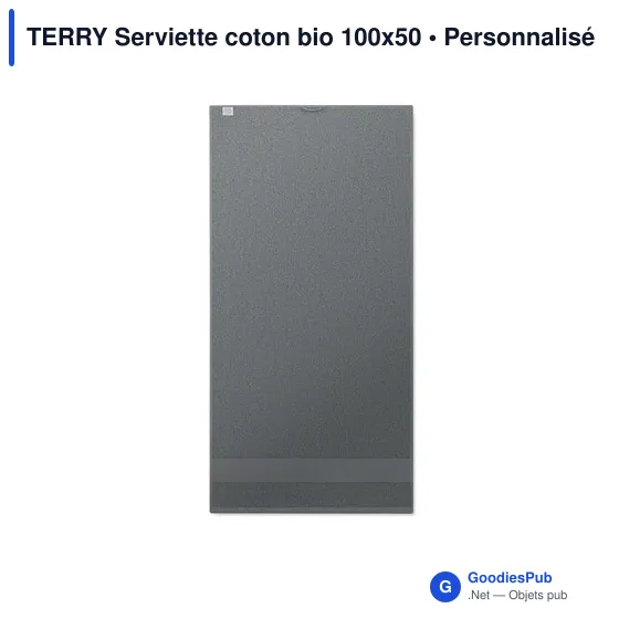 TERRY Serviette coton bio 100x50 - Image 7
