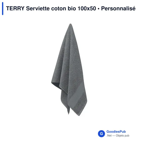 TERRY Serviette coton bio 100x50 - Image 8