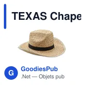 TEXAS Chapeau de cow-boy en paille - Miniature 7