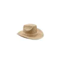 Variante beige - TEXAS Chapeau de cow-boy en paille