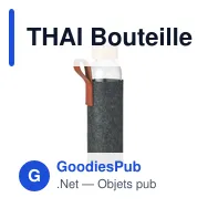 THAI Bouteille en verre 500 ml - Miniature 1
