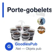 Porte-gobelets personnalisable pour gobelets 18 à 33 cl avec logo - Cupkeeper - Miniature 1