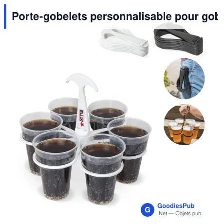 Porte-gobelets personnalisable pour gobelets 18 à 33 cl avec logo - Cupkeeper
