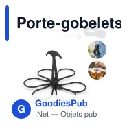 Porte-gobelets personnalisable pour gobelets 25 à 55 cl avec logo - Cupkeeper - Miniature 1