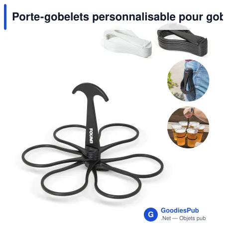 Porte-gobelets personnalisable pour gobelets 25 à 55 cl avec logo - Cupkeeper