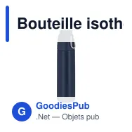 Bouteille isotherme personnalisable Thermo Clorin avec logo - Miniature 1