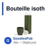 Bouteille isotherme personnalisable Thermo Clorin avec logo - Miniature 11