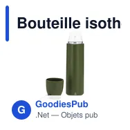 Bouteille isotherme personnalisable Thermo Clorin avec logo - Miniature 12