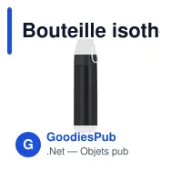 Bouteille isotherme personnalisable Thermo Clorin avec logo - Miniature 5