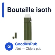 Bouteille isotherme personnalisable Thermo Clorin avec logo - Miniature 6