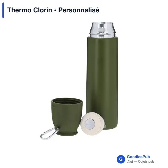 Bouteille isotherme personnalisable Thermo Clorin avec logo - Image 7