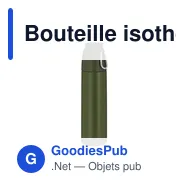 Bouteille isotherme personnalisable Thermo Clorin avec logo - Miniature 9