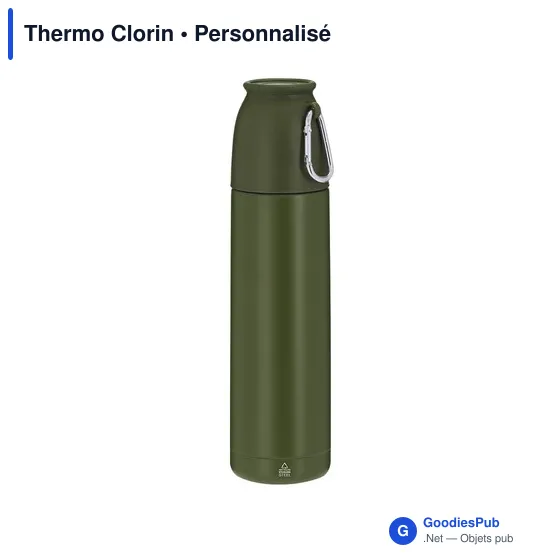 Bouteille isotherme personnalisable Thermo Clorin avec logo - Image 9