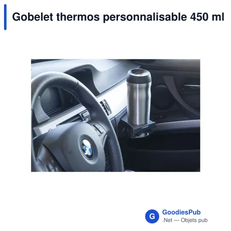 Gobelet thermos personnalisable 450 ml avec logo - Thermoboost RCS