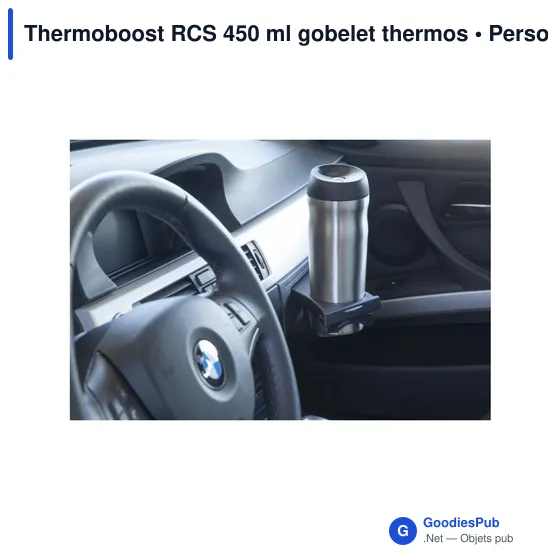 Gobelet thermos personnalisable 450 ml avec logo - Thermoboost RCS - Image 1